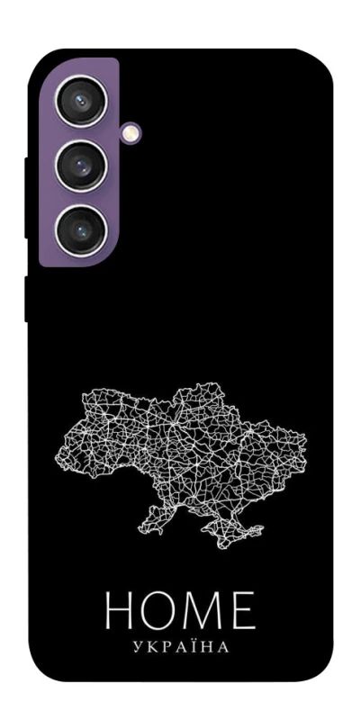 Чохол на Samsung Galaxy S23 FE Ukraine black map фото 1 з 1