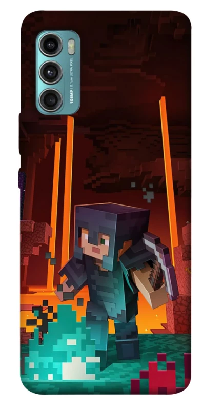 Чохол на Motorola Moto G60 Minecraft game adventure фото 1 з 1