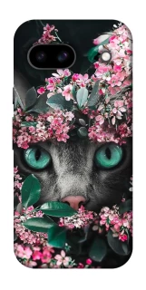 Чехол на Google Pixel 8a Кот в цветах фото 1 из 1