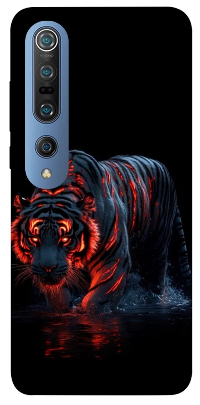Чехол на Xiaomi Mi 10 / Mi 10 Pro fire tiger фото 1 из 1