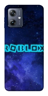 Чохол на Motorola Moto G54 Roblox Space Logo Blue фото 1 Чохол на Motorola Moto G54 Roblox Space Logo Blue фото 1 з 1