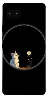 Чехол на Google Pixel 7a Cat and flower фото 1 из 1