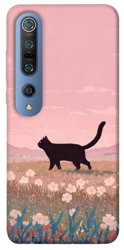 Чохол на Xiaomi Mi 10 / Mi 10 Pro cat on a field фото 1 з 1