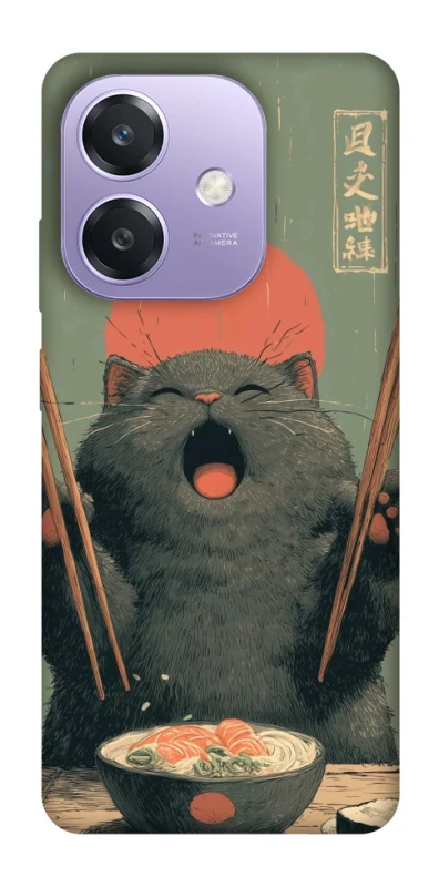 Чехол на Oppo A3 4G Hungry Cat фото 1 из 1