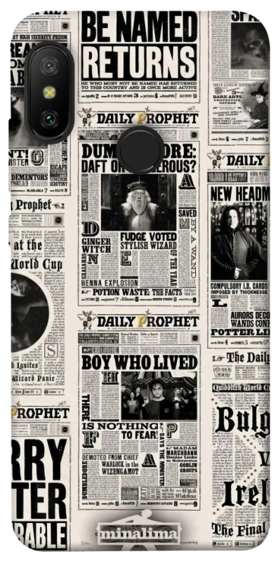 Чохол на Xiaomi Mi A2 Lite / Xiaomi Redmi 6 Pro Harry Potter newspaper фото 1 з 1