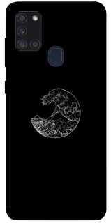 Чохол на Samsung Galaxy A21s Black tsunami фото 1 Чохол на Samsung Galaxy A21s Black tsunami фото 1 з 1