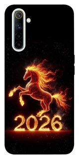 Чехол на Realme 6 Red Fire Horse ver.1 фото 1 из 1