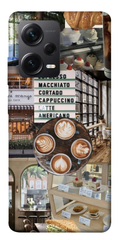 Чехол на Xiaomi Redmi Note 12 Pro+ 5G Coffee collage ver.5 фото 1 из 1