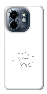 Чехол на Infinix Smart 9 4G / Hot 50i Ukraine map фото 1 из 1