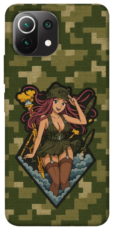 Чохол на Xiaomi Mi 11 Lite Military Waifu фото 1 з 1