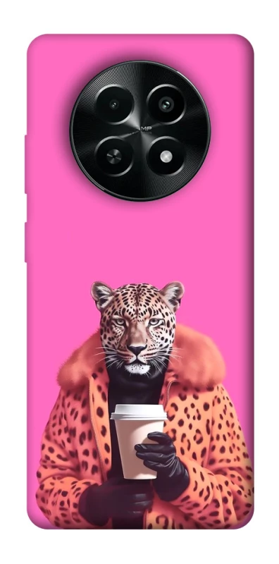 Чохол на Realme Narzo 70x Леопард з кавою фото 1 з 1