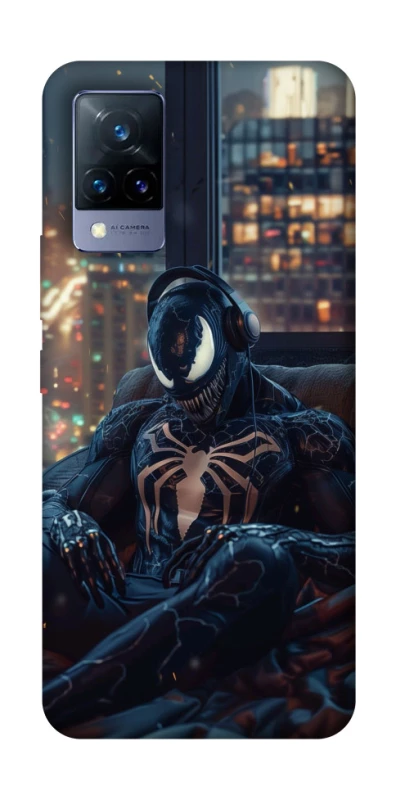 Чехол на Vivo V21 Venom earphones фото 1 из 1