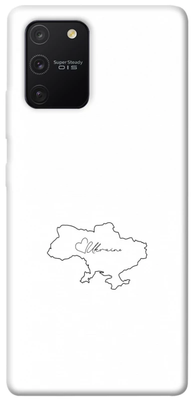 Чехол на Samsung Galaxy S10 Lite Ukraine map фото 1 из 1
