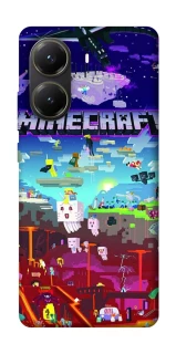 Чохол на Xiaomi Poco X6 Pro Minecraft world фото 1 з 1
