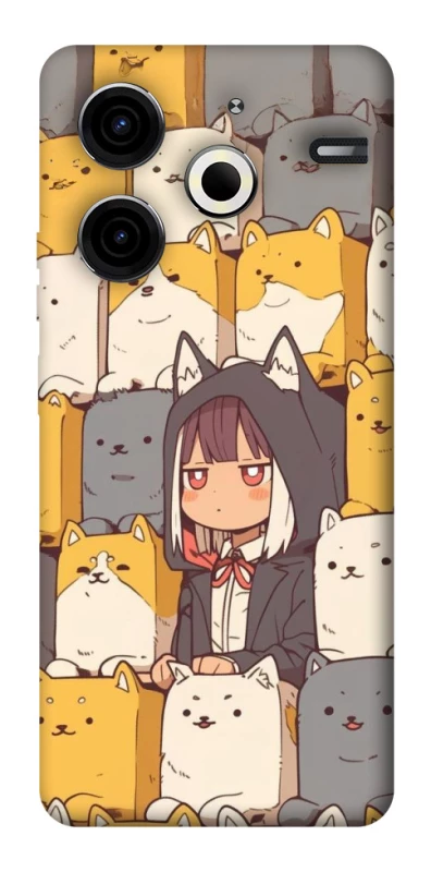 Чехол на TECNO Pova 6 Neo (LI6) Like a cat фото 1 из 1