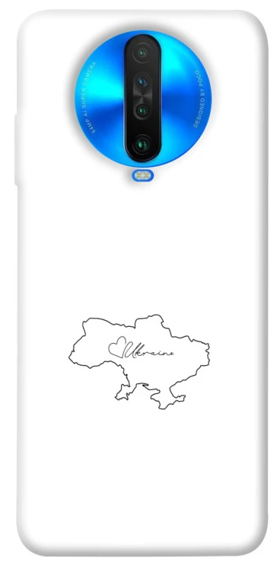 Чехол на Xiaomi Poco X2 Ukraine map фото 1 из 1