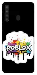 Чехол на Samsung Galaxy A21 Roblox logo ver.2 фото 1 из 1