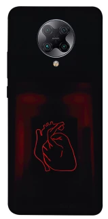 Чехол на Xiaomi Redmi K30 Pro / Poco F2 Pro Красное сердце фото 1 из 1