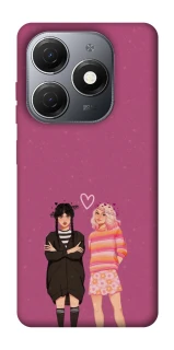 Чохол на TECNO Spark 20 Raven & Rainbow Wednesday фото 1 з 1