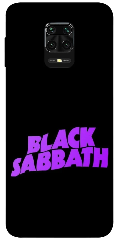 Чехол на Xiaomi Redmi Note 9s / Note 9 Pro / Note 9 Pro Max Black Sabbath logo ver.1 фото 1 из 1