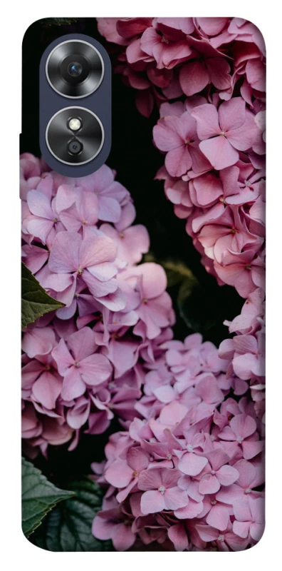 Чехол на Oppo A17 Розовые гартензии фото 1 из 1