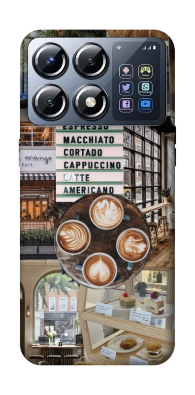 Чохол на Xiaomi POCO X8 Pro Coffee collage ver.5 фото 1 з 1