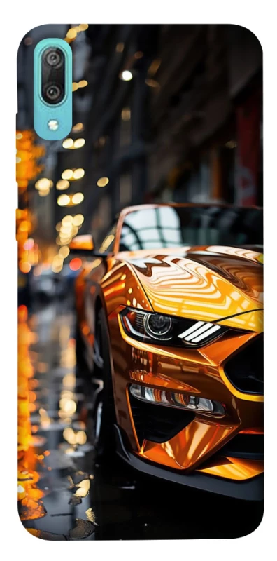 Чохол на Huawei Y6 Pro (2019) Golden sports car фото 1 з 1