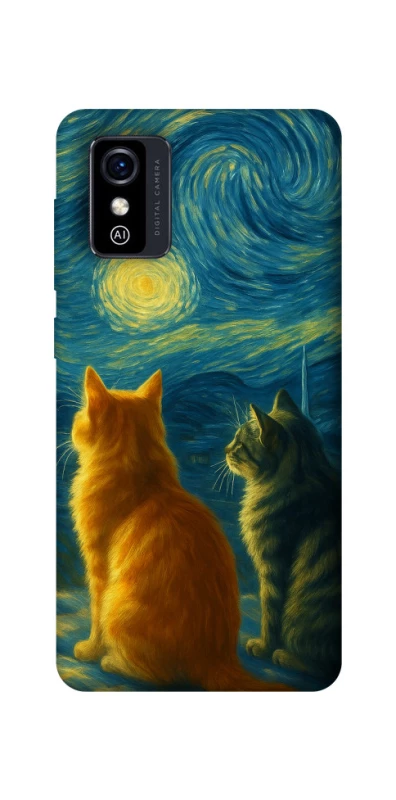 Чохол на ZTE Blade L9 Cats under the stars фото 1 Чохол на ZTE Blade L9 Cats under the stars фото 1 з 1