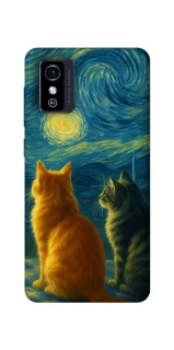 Чохол на ZTE Blade L9 Cats under the stars фото 1 Чохол на ZTE Blade L9 Cats under the stars фото 1 з 1