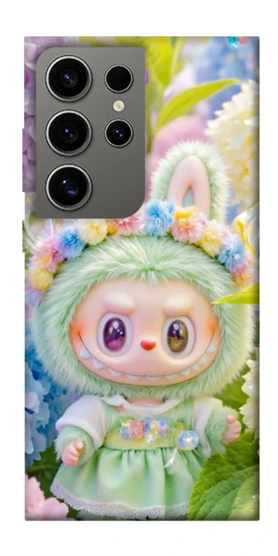 Чохол на Samsung Galaxy S24 Ultra Labubu & Flowers ver.2 фото 1 з 1