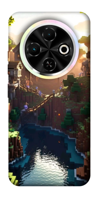 Чехол на TECNO Spark 30C Minecraft sunset фото 1 из 1