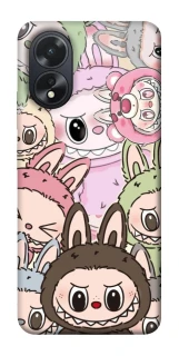 Чохол на Oppo A18 All Labubu 3 фото 1 з 1