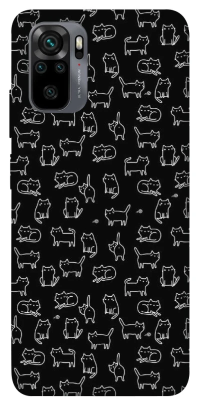 Чохол на Xiaomi Redmi Note 10 / Note 10s Black Cats фото 1 з 1