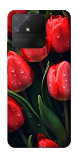Чохол на Realme Narzo 50A Червоні тюльпани фото 1 Чохол на Realme Narzo 50A Червоні тюльпани фото 1 з 1