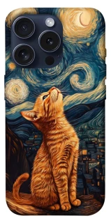 Чехол на Apple iPhone 15 Pro (6.1") van gogh cat фото 1 из 1