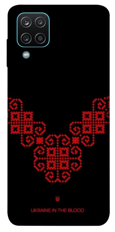 Чехол на Samsung Galaxy M12 Черно-красная вышиванка фото 1 из 1