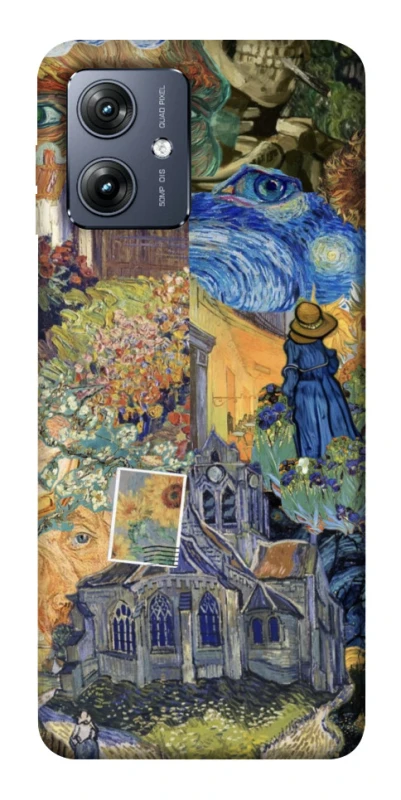 Чехол на Motorola Moto G54 Van Gogh collage фото 1 из 1