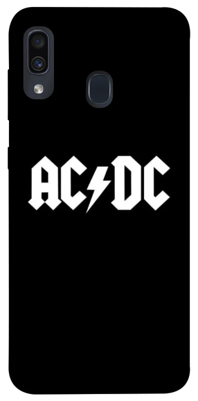 Чохол на Samsung Galaxy A20 / A30 AC/DC logo фото 1 Чохол на Samsung Galaxy A20 / A30 AC/DC logo фото 1 з 1