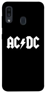 Чохол на Samsung Galaxy A20 / A30 AC/DC logo фото 1 Чохол на Samsung Galaxy A20 / A30 AC/DC logo фото 1 з 1