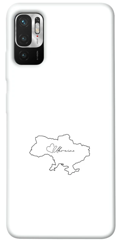 Чохол на Xiaomi Poco M3 Pro 4G / 5G Ukraine map фото 1 з 1