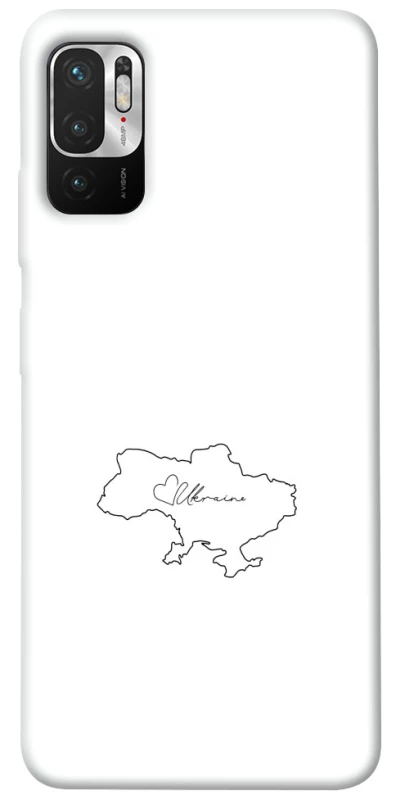 Чохол на Xiaomi Redmi Note 10 5G Ukraine map фото 1 з 1
