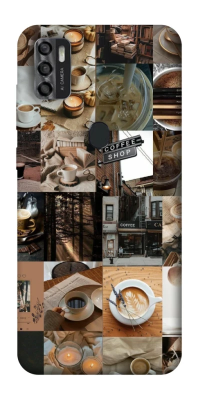 Чохол на ZTE Blade A7s (2020) Coffee collage ver.3 фото 1 з 1