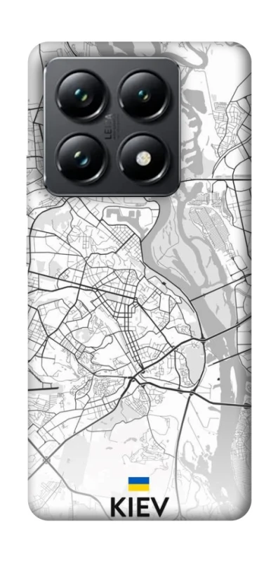 Чохол на Xiaomi 14T Pro Kiev white map фото 1 з 1