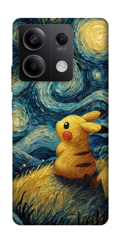 Чохол на Xiaomi Redmi Note 13 5G Pikachu and Van Gogh фото 1 з 1