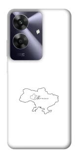 Чохол на Realme Note 60 Ukraine map фото 1 з 1