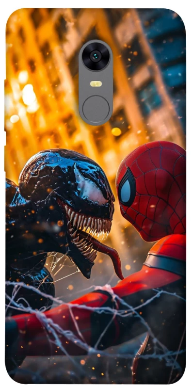 Чехол на Xiaomi Redmi 5 Plus / Redmi Note 5 (Single Camera) Venom vs Spiderman фото 1 из 1
