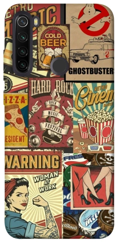 Чохол на Xiaomi Redmi Note 8T Retro collage ver.2 фото 1 з 1