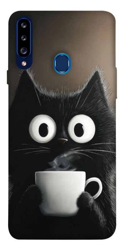 Чохол на Samsung Galaxy A20s morning cat фото 1 з 1