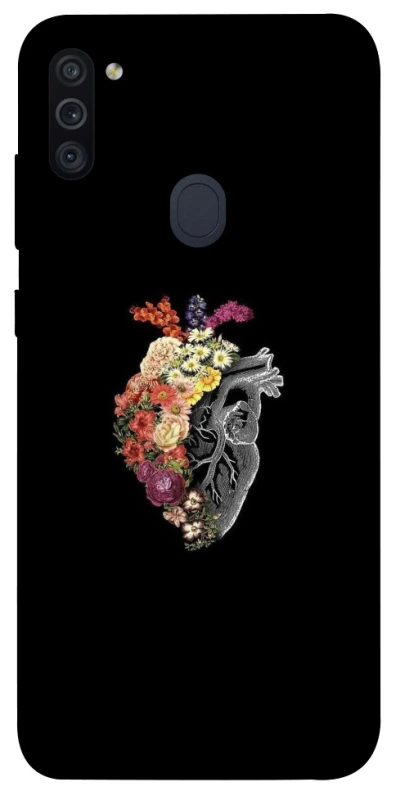 Чохол на Samsung Galaxy M11 Heart with flowers фото 1 з 1