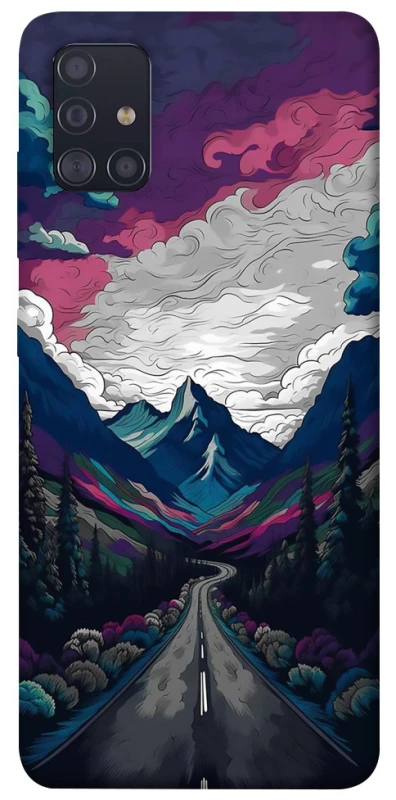 Чехол на Samsung Galaxy A51 Нарисованные горы фото 1 из 1